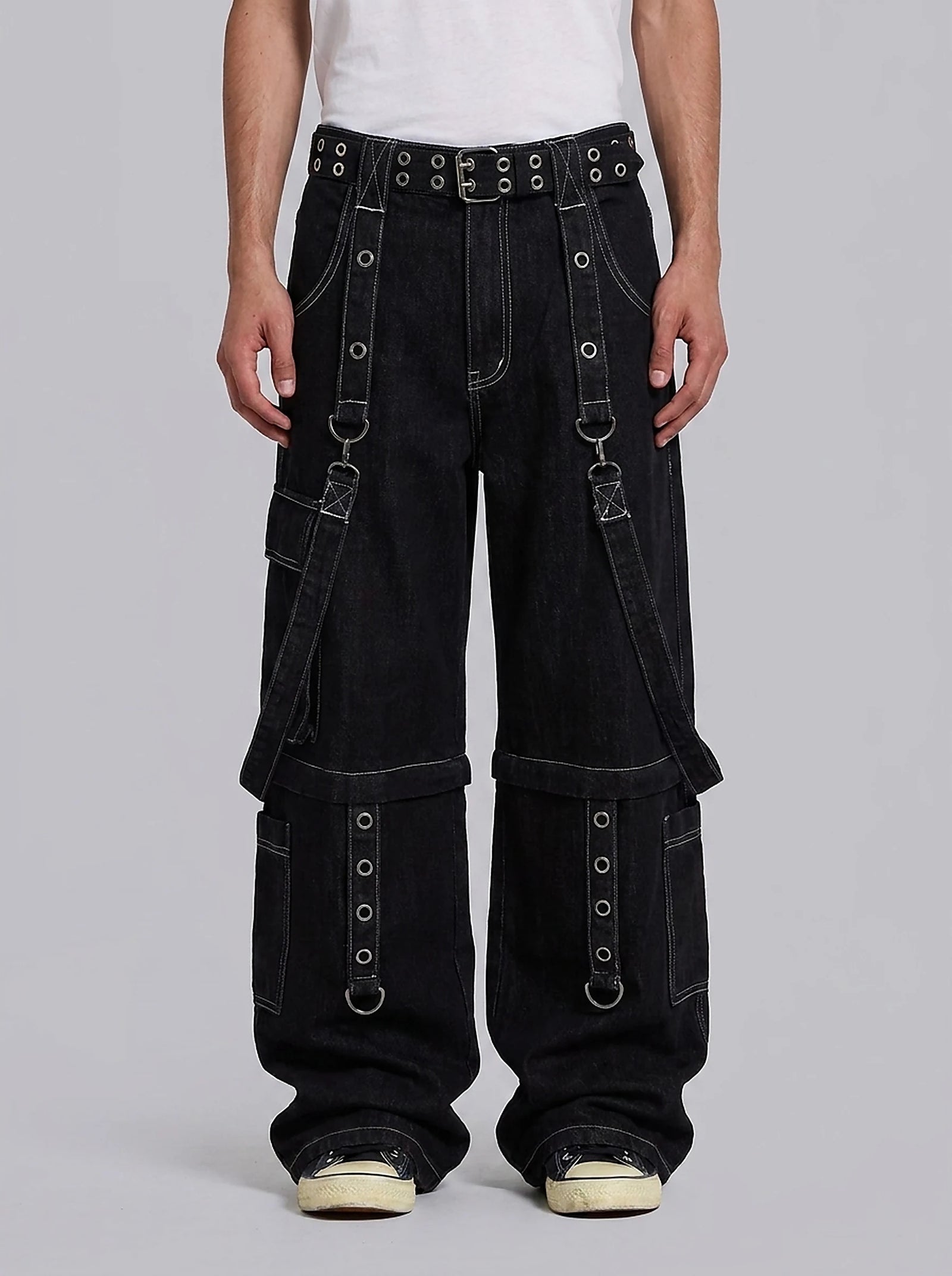 Phantom Black Cargo Jeans