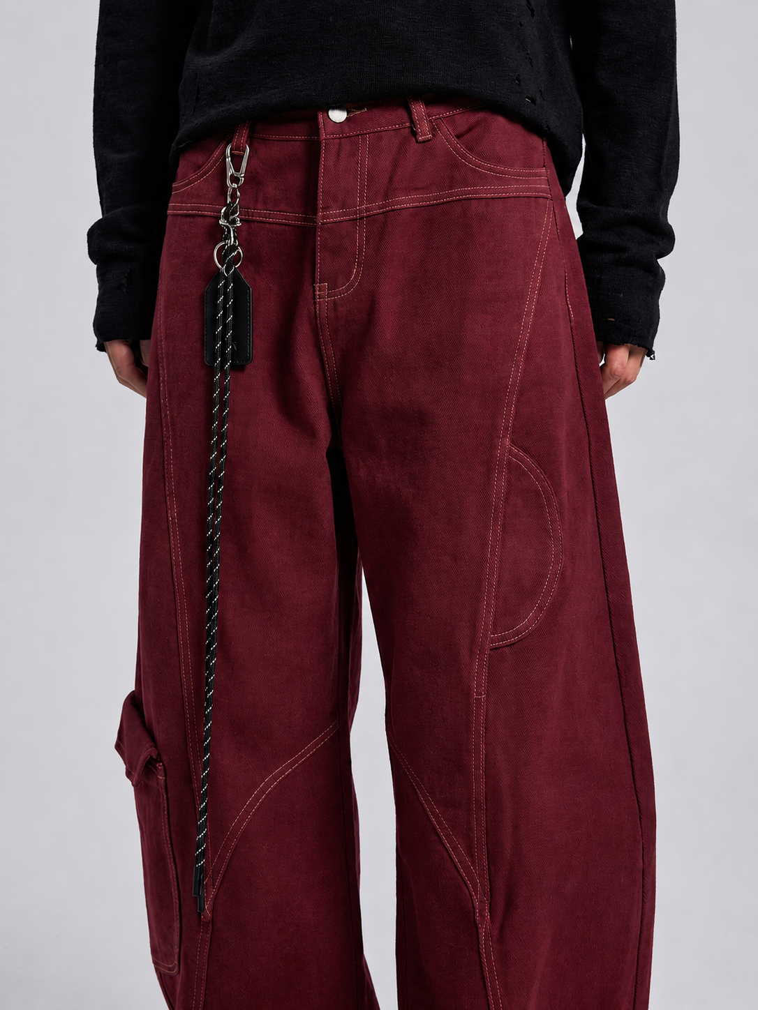 Crimson Chaos Cargo Pants