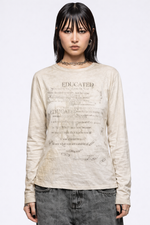Static Script Long Sleeve Tee