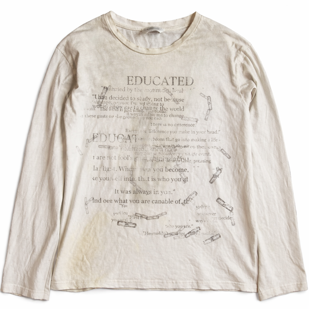 Static Script Long Sleeve Tee