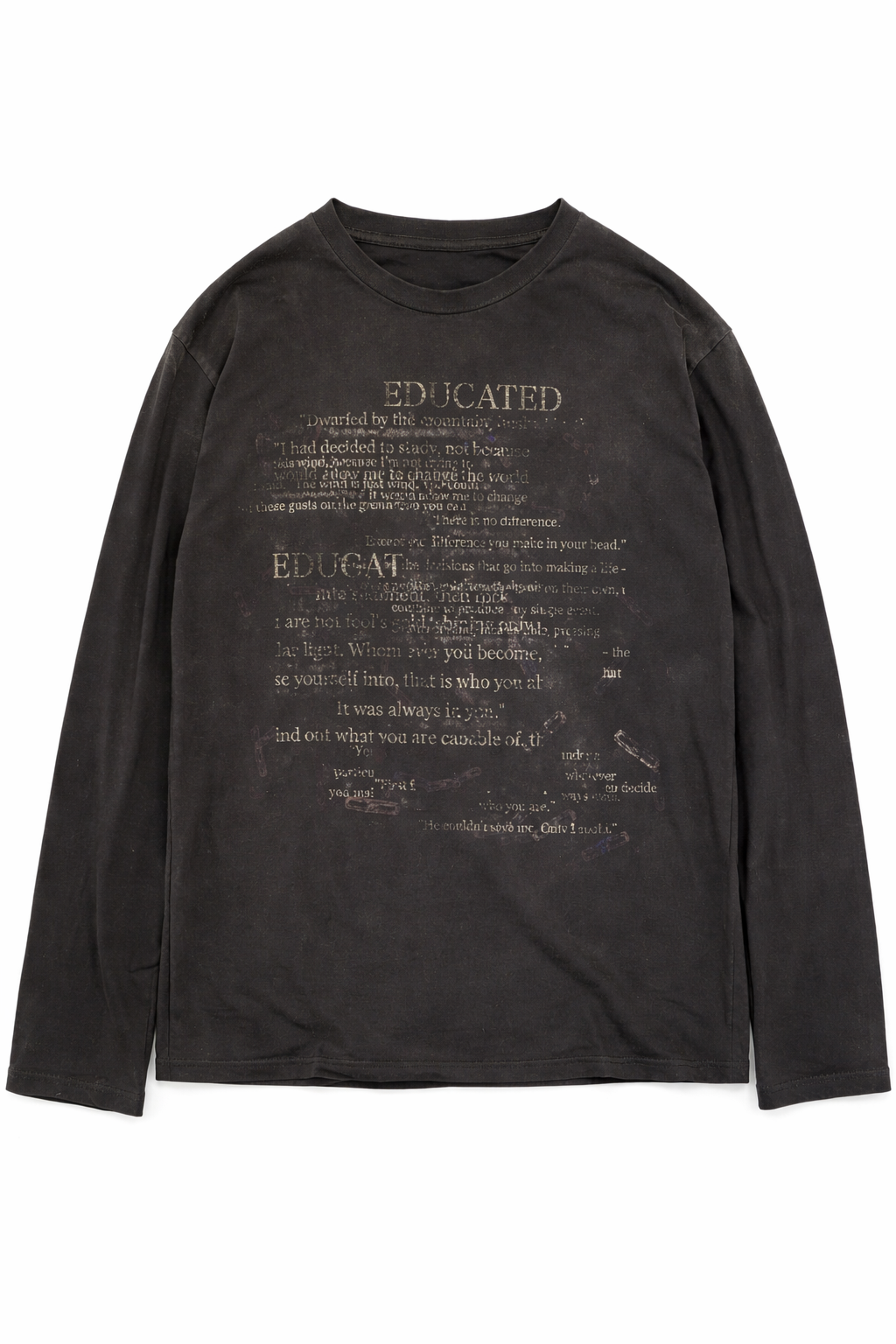 Static Script Long Sleeve Tee