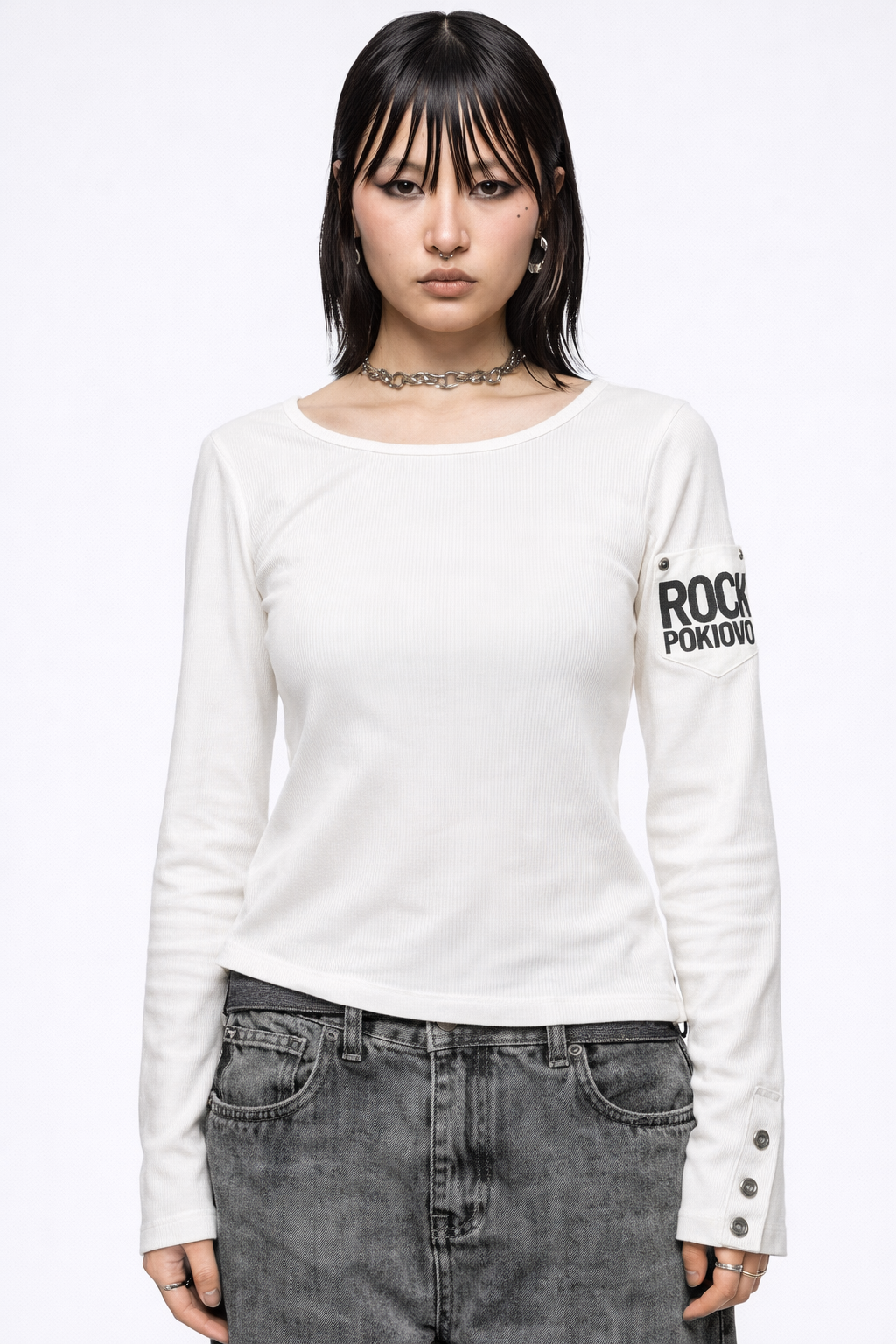 Venom Signal Off-Shoulder Top