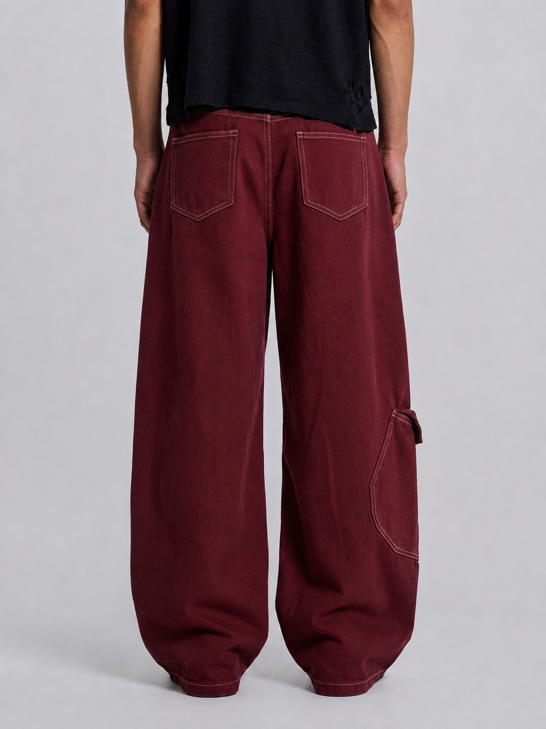 Crimson Chaos Cargo Pants