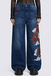 Inferno Dragon Baggy Jeans