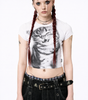 Kitty Glitch Baby Tee