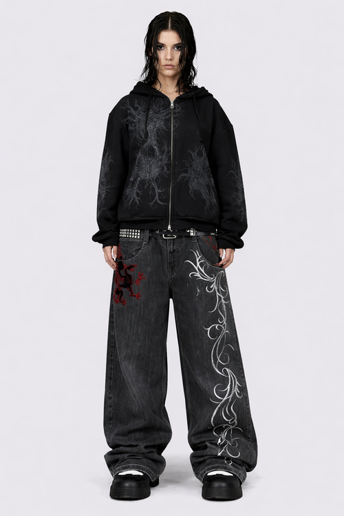 Bloodline Gothic Baggy Jeans