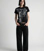 Y2K Oversized Tee Angel Statue Baroque Graphic Print Black Gothic — Riot Angel Statue