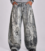 Glitch Fade Baggy Jeans