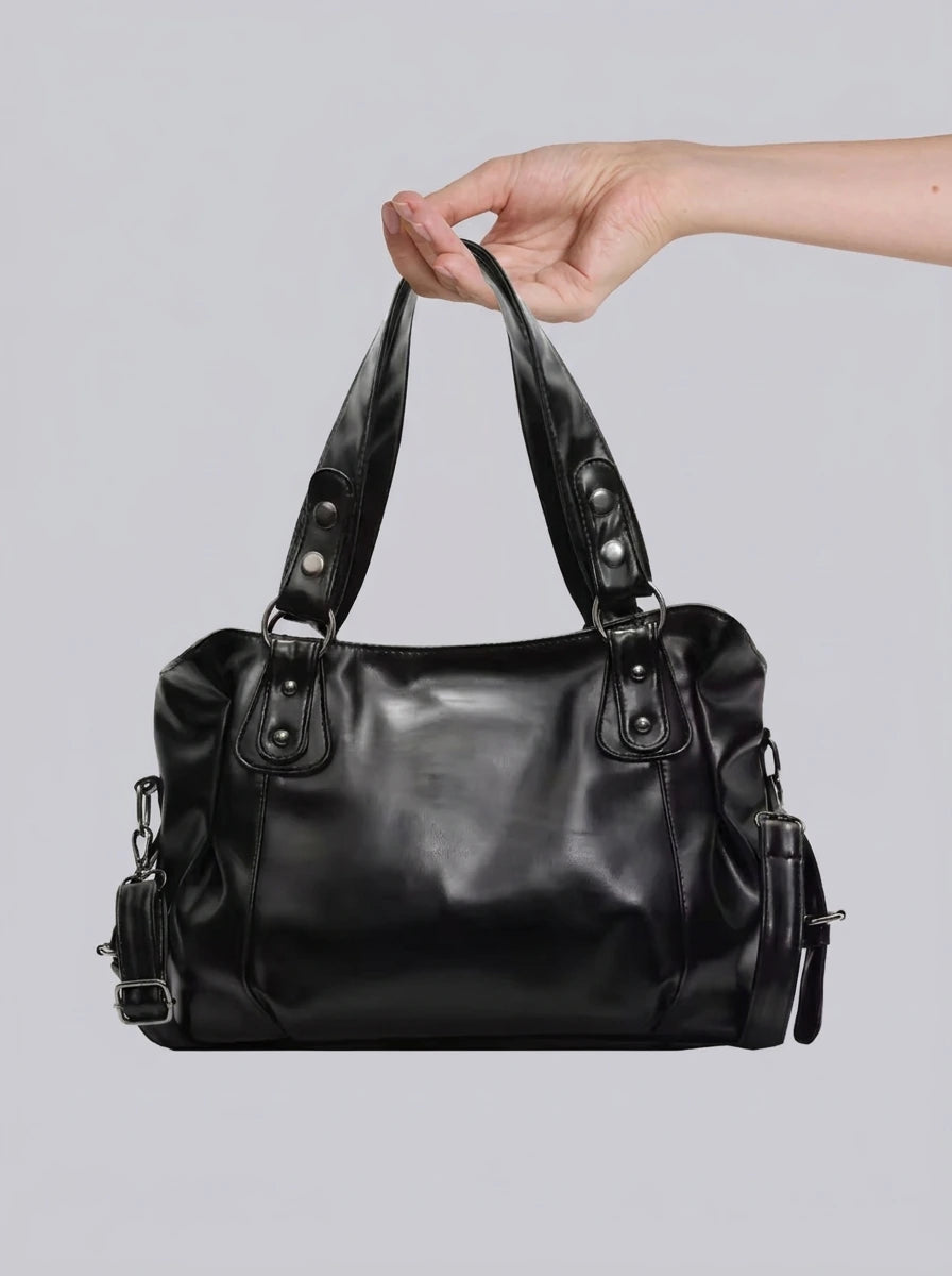 Y2K Shoulder Tote Bag Roomy Retro Design Streetwear — Riot Retro Roomy