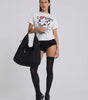 Y2K Hobo Shoulder Bag Punk Rivet Mesh Large Capacity Black Streetwear — Riot Punk Rivet Mesh