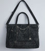 Y2K Tote Shoulder Bag Gothic Spider Chain Rivet Faux Suede Streetwear — Riot Gothic Spider Chain
