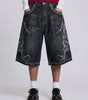 Ghost Scroll Denim Jorts