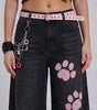 Cherry Paw Baggy Jeans