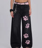 Cherry Paw Baggy Jeans
