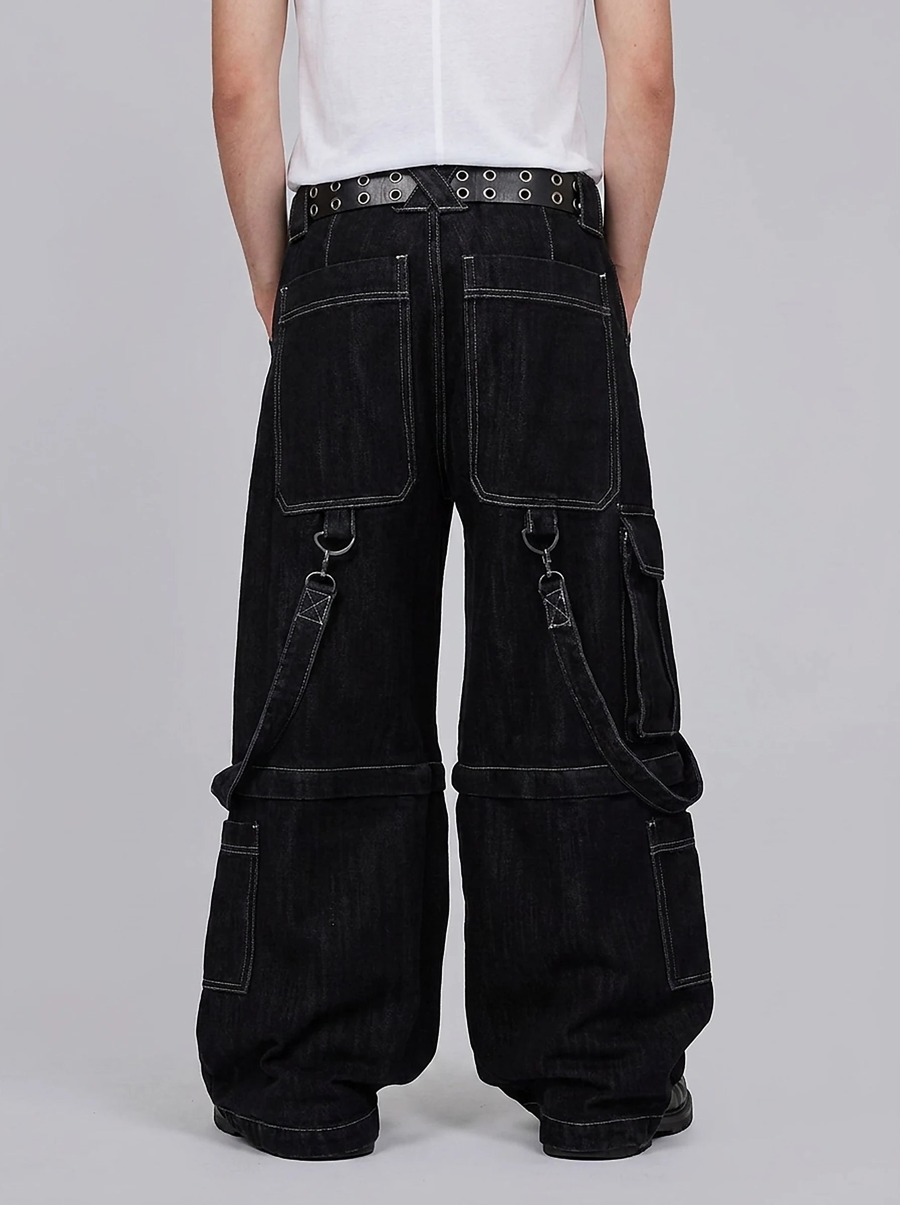 Phantom Black Cargo Jeans