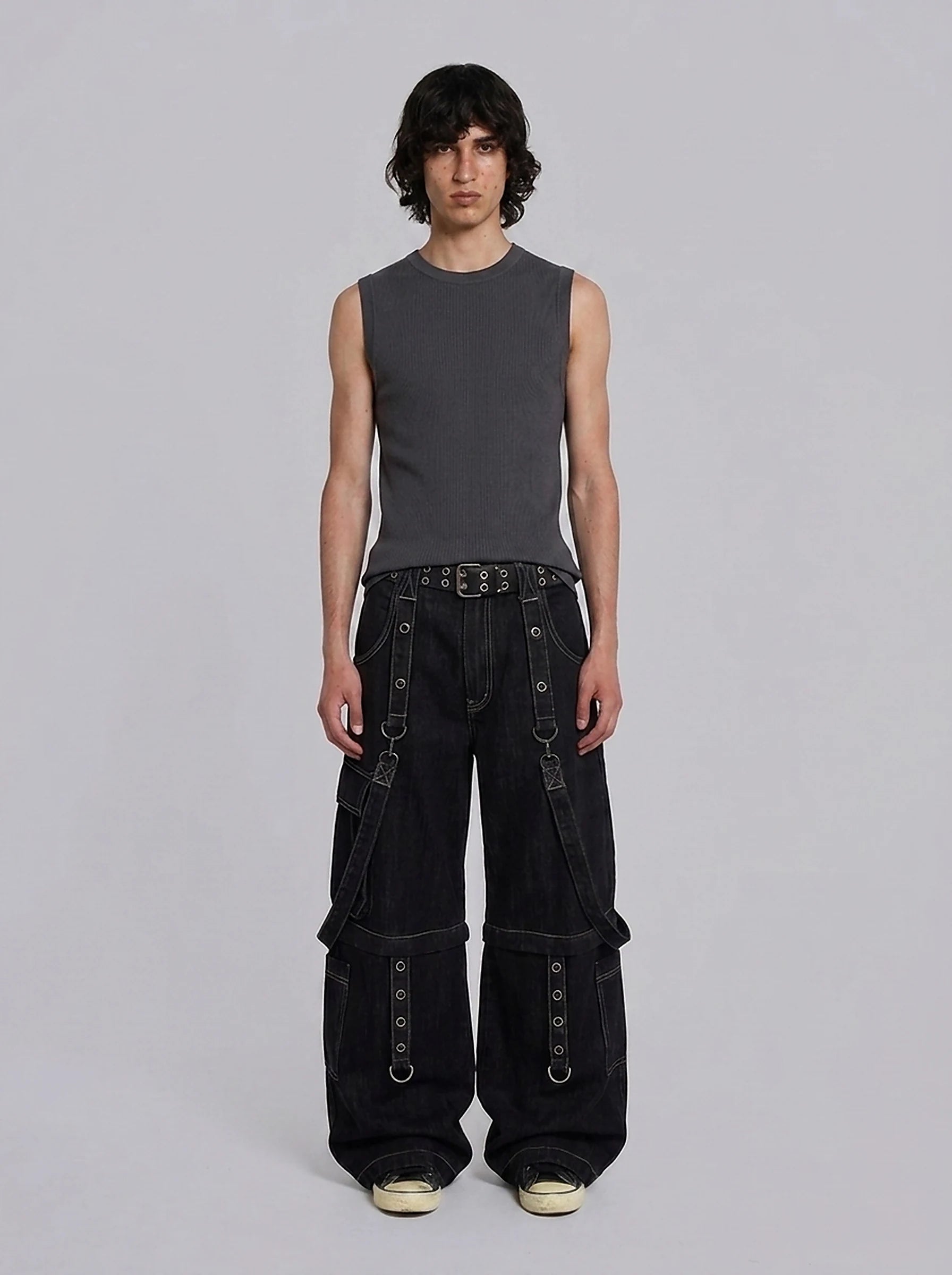 Phantom Black Cargo Jeans