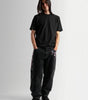 Sakura Cherry Blossom Embroidered Baggy Jeans in Black Wash