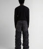 Riot Slash Distressed Baggy Jeans in Black Wash