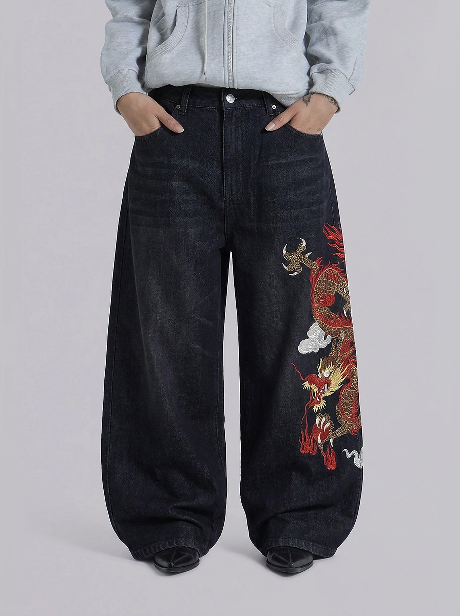 Inferno Dragon Baggy Jeans