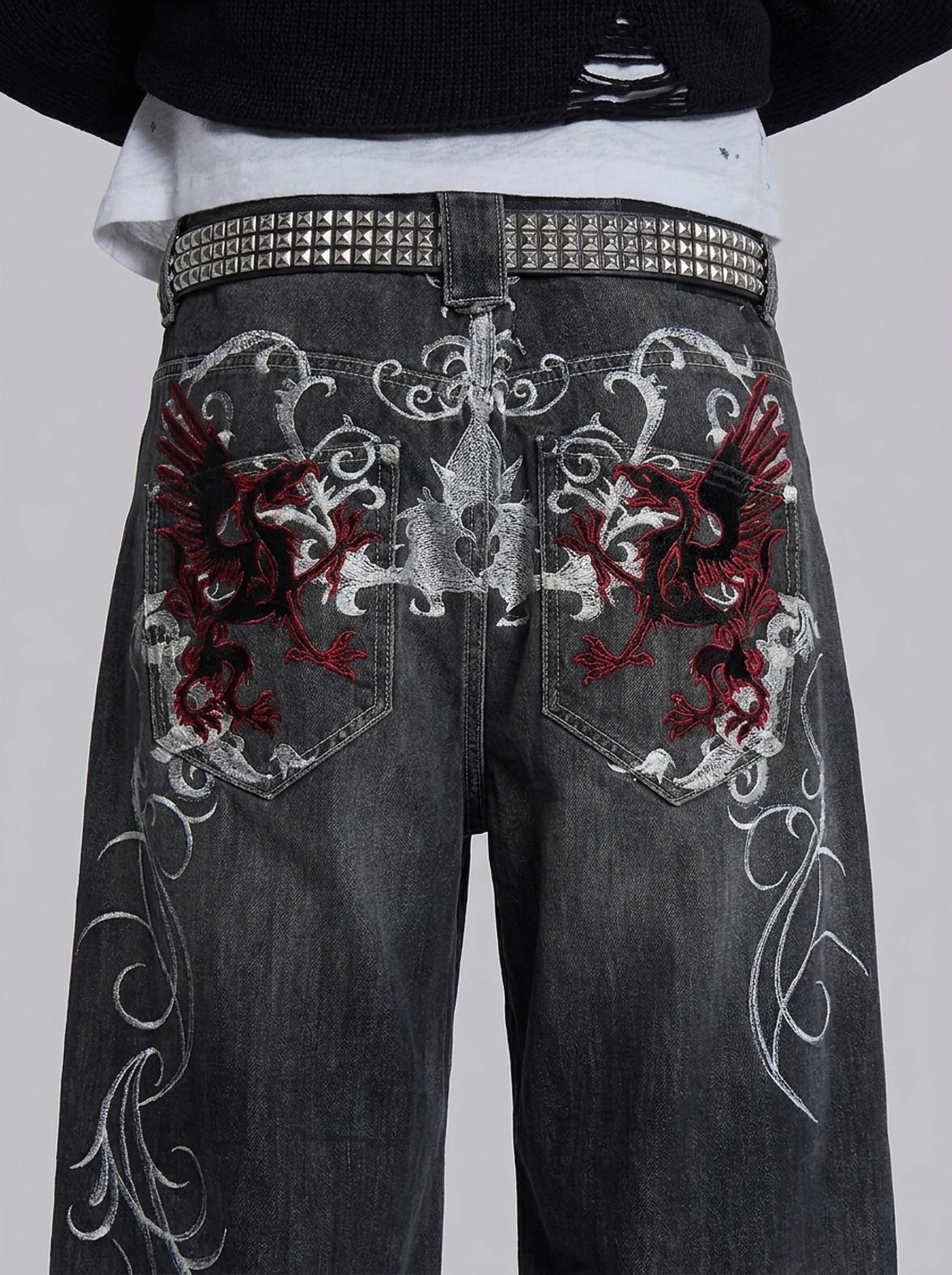 Bloodline Gothic Baggy Jeans
