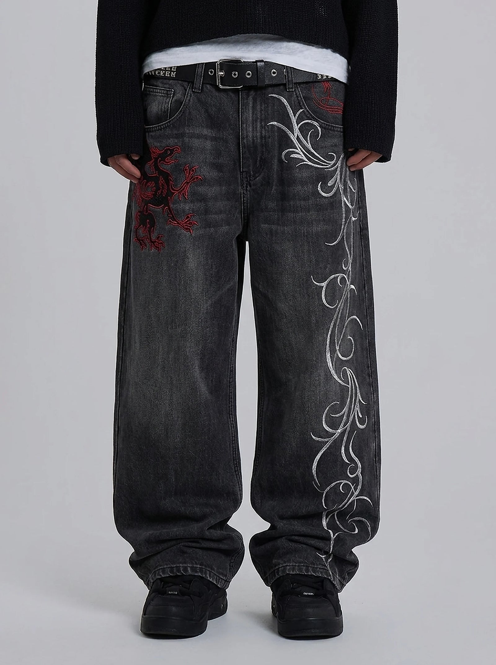 Bloodline Gothic Baggy Jeans