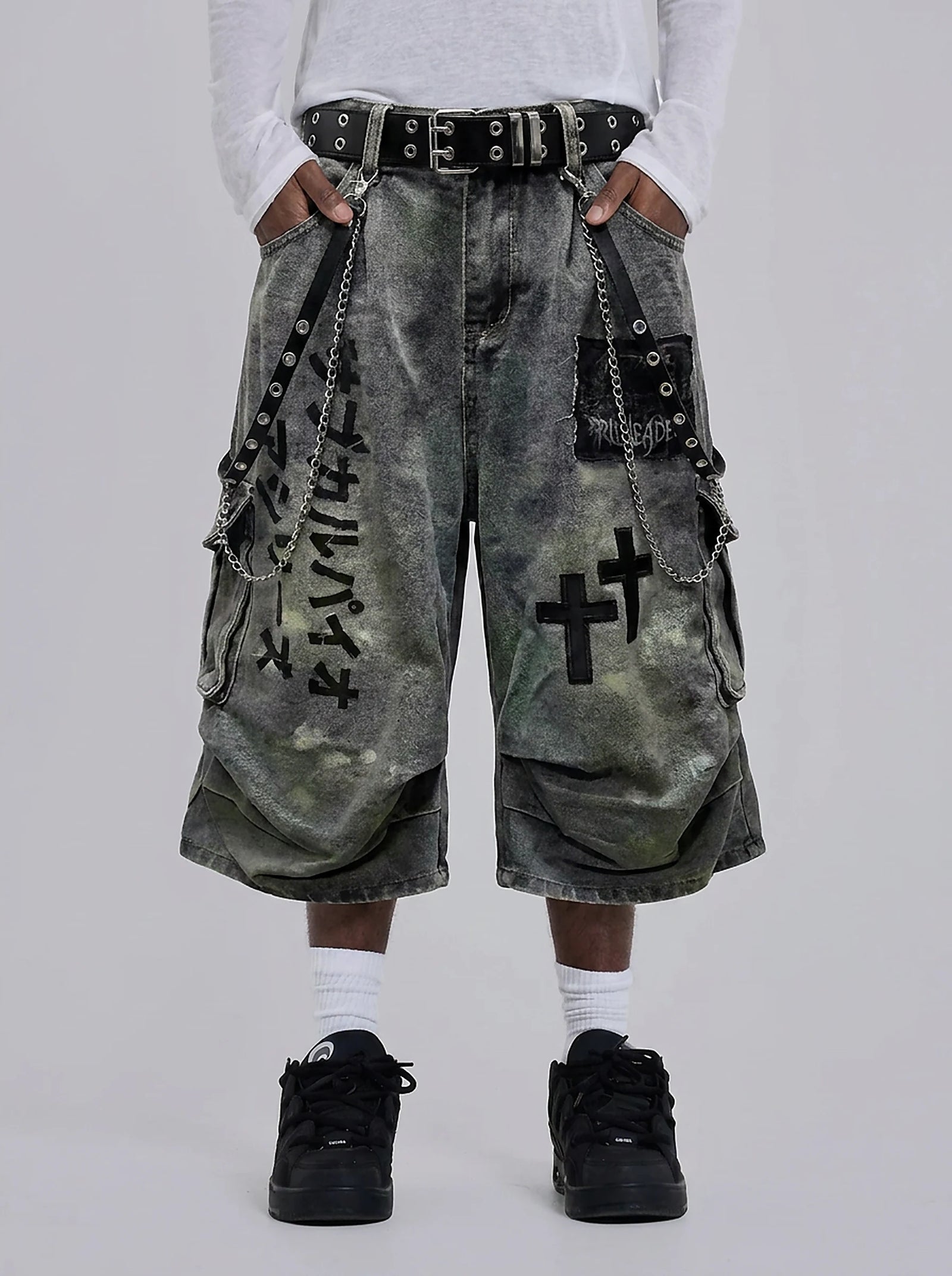 Phantom Cross Denim Jorts