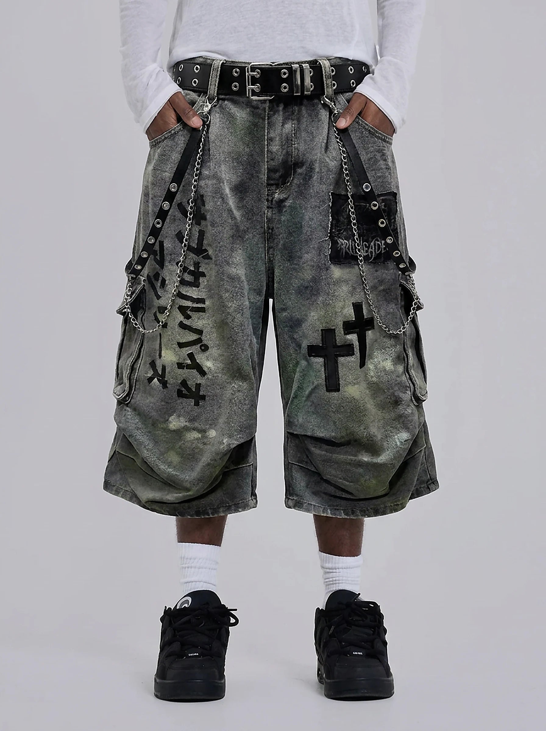 Phantom Cross Denim Jorts