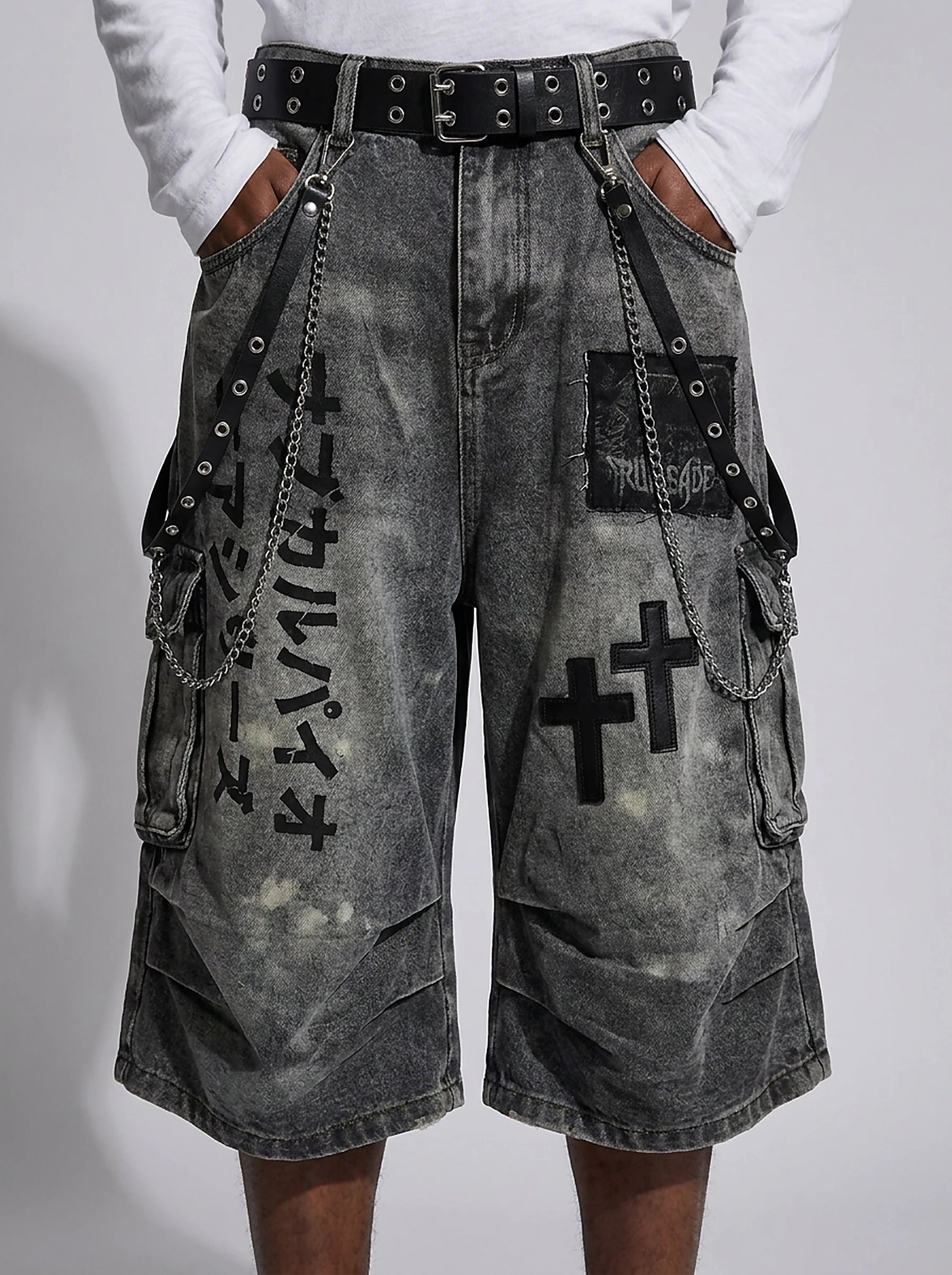 Phantom Cross Denim Jorts