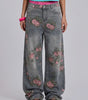 Sakura Bloom Baggy Jeans