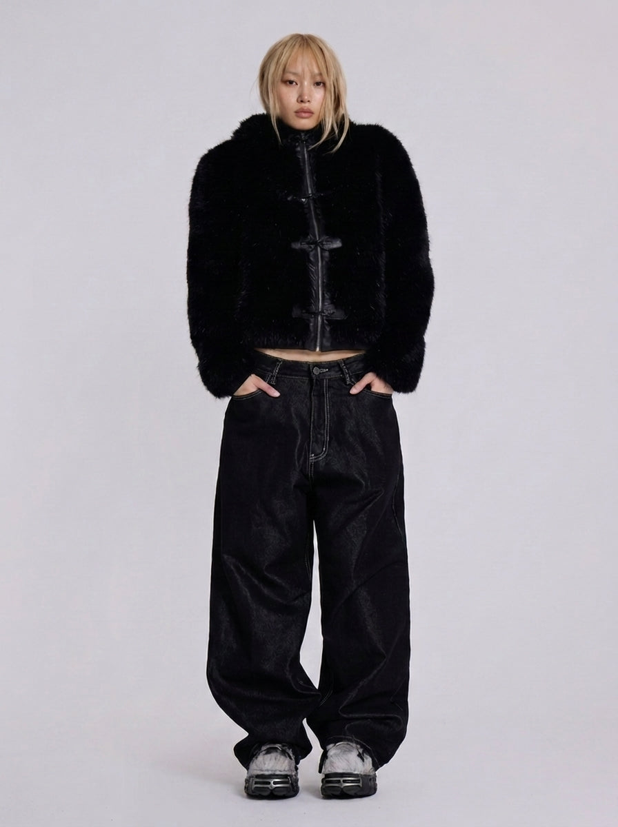 Grave Pocket Baggy Jeans