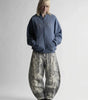 Glitch Fade Printed Baggy Jeans in Light Blue Wash