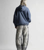 Glitch Fade Printed Baggy Jeans in Light Blue Wash