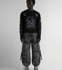 Riot Strap Buckle Cargo Denim Jorts in Washed Grey