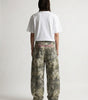 Wilderness Script Camo Baggy Jeans in Washed Khaki