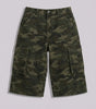 Urban Recon Camo Cargo Baggy Jorts in Army Green