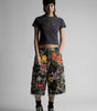 Riot Patchwork Camo Cargo Shorts with Distressed Fray Hem