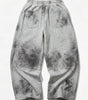 Riot American Flag Graphic Wide Leg Sweatpants in Washed Grey