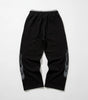 Riot "KASH" Star Print Wide Leg Sweatpants in Black
