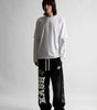 Riot "KASH" Star Print Wide Leg Sweatpants in Black