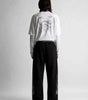 Riot "KASH" Star Print Wide Leg Sweatpants in Black