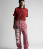 Riot "KASH" Star Print Wide Leg Sweatpants in Black
