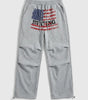 Riot American Flag Graphic Baggy Joggers in Grey
