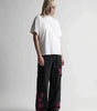 Riot Butterfly Graphic Baggy Denim Jeans in Washed Black