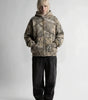 Riot Retro Camo Zip-Up Oversized Hoodie in Forest Camo