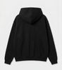 Riot Dark Graphic Zip-Up Oversized Hoodie in Black