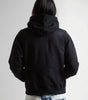 Riot Dark Graphic Zip-Up Oversized Hoodie in Black