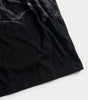 Riot Gothic Scroll Print Crop Polo Tee in Black