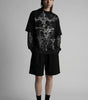 Riot Skull Cross Baroque Oversized Long Sleeve Tee