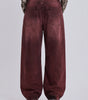 Cherry Script Baggy Jeans