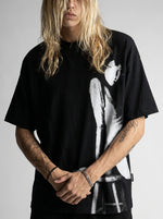 Y2K Graphic Tee Artistic Sketch Print Streetwear — Riot Artistic Sketch